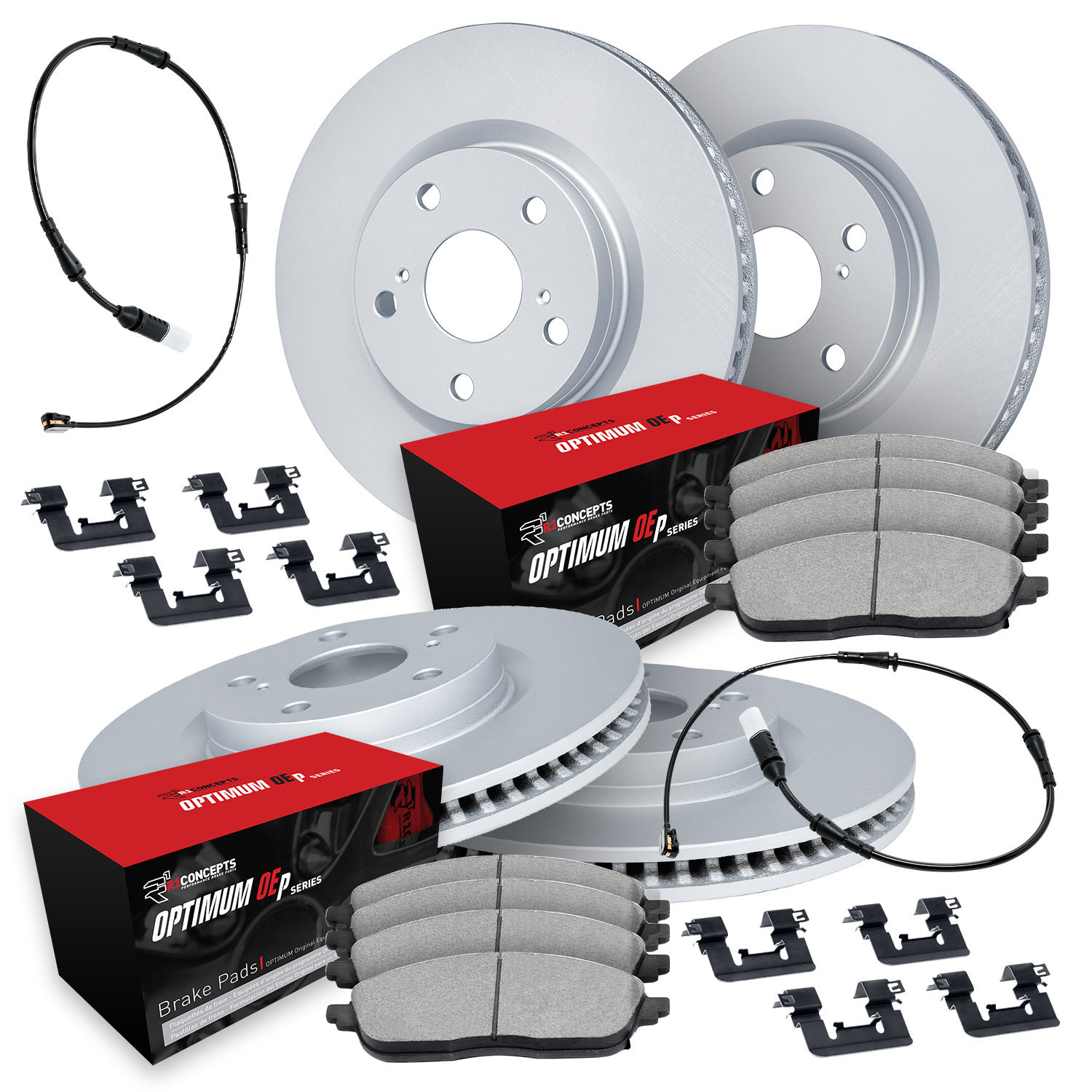 R1 Concepts 2.0 Supra Geospec Rotors with OPTIMUM OEp Brakes Pads Rotors