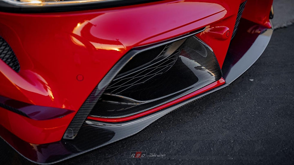 Thumbnail: Rexpeed - Dry Carbon Front LOWER Bumper Covers, MKV Toyota Supra GR A90 / A91