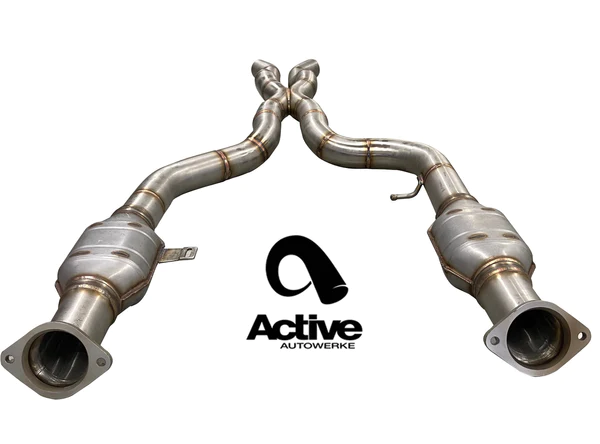Active Autowerke Single Mid Pipe with F-Brace - F8X M3 / M4