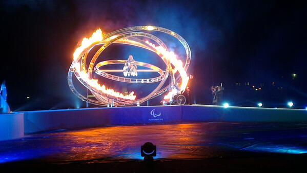 Heritage Flame Kinetic sculpture to light the Paralympic Flame for the Sochi Winter Paralympics 2014