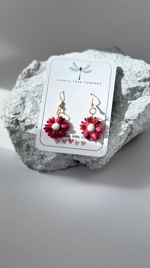 Thumbnail: Polymer Clay Handmade Dangle Earrings Nickel Free