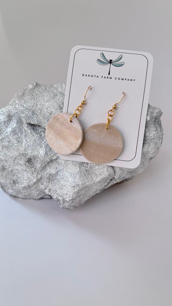 Thumbnail: Polymer Clay Earrings Handmade | Hypoallergenic | Nickel Free | Dangle Earrings