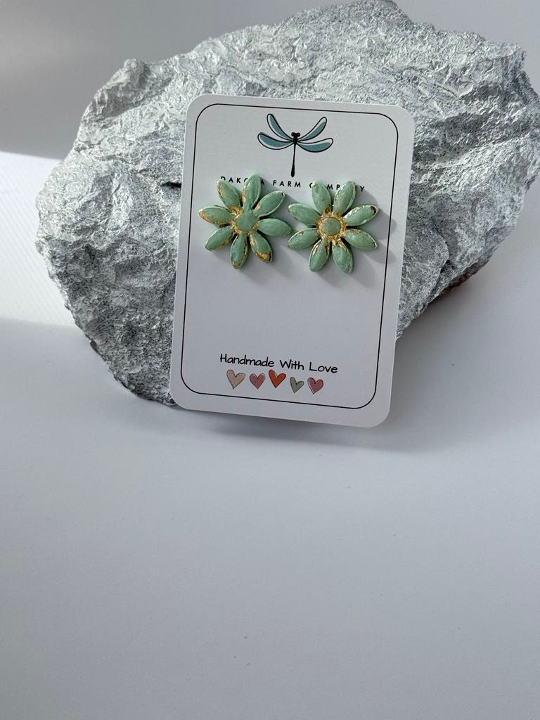 Polymer Clay Handmade Stud Earrings Nickel Free