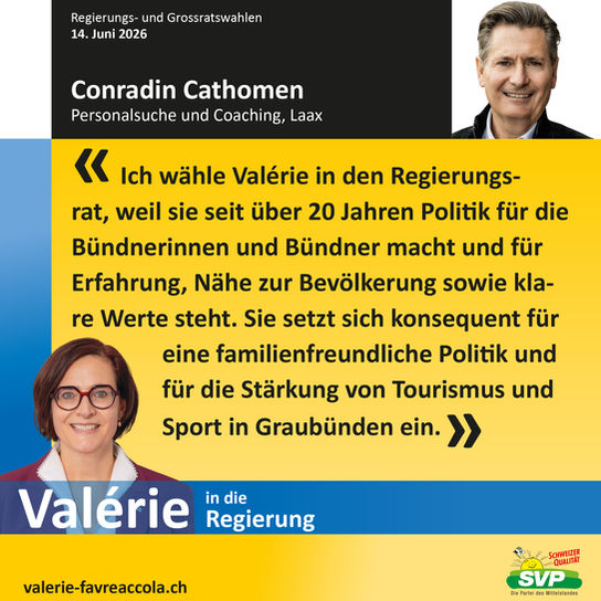 Testimonial Conradin Cathomen, ehemaliger Skirennfahrer, Laax