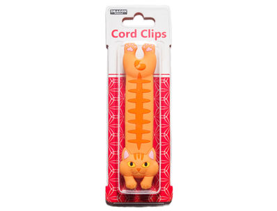 猫をモチーフにしたコードクリップ　茶虎猫