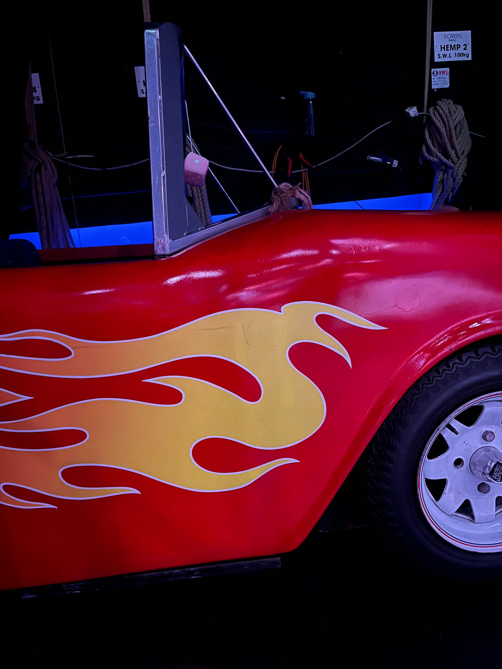 The car in the wings