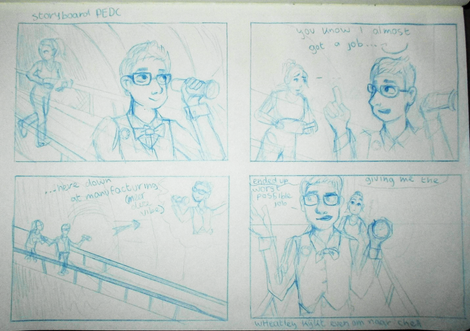 schetsen storyboard