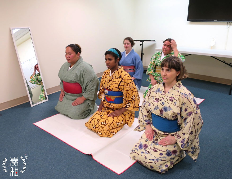 アトリエ奏和:和装立ち居振る舞い教室 Atelier Kanawa Kimono in Motion Decorum Class