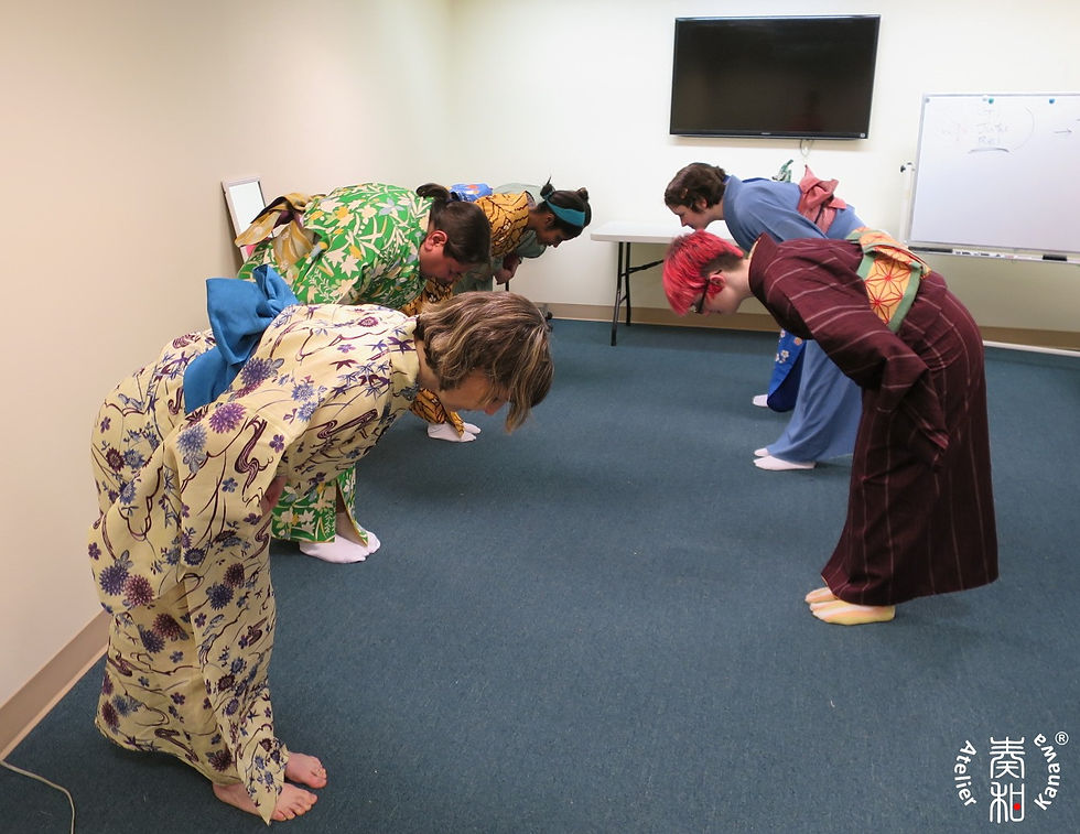 アトリエ奏和:和装立ち居振る舞い教室 Atelier Kanawa Kimono in Motion Decorum Class