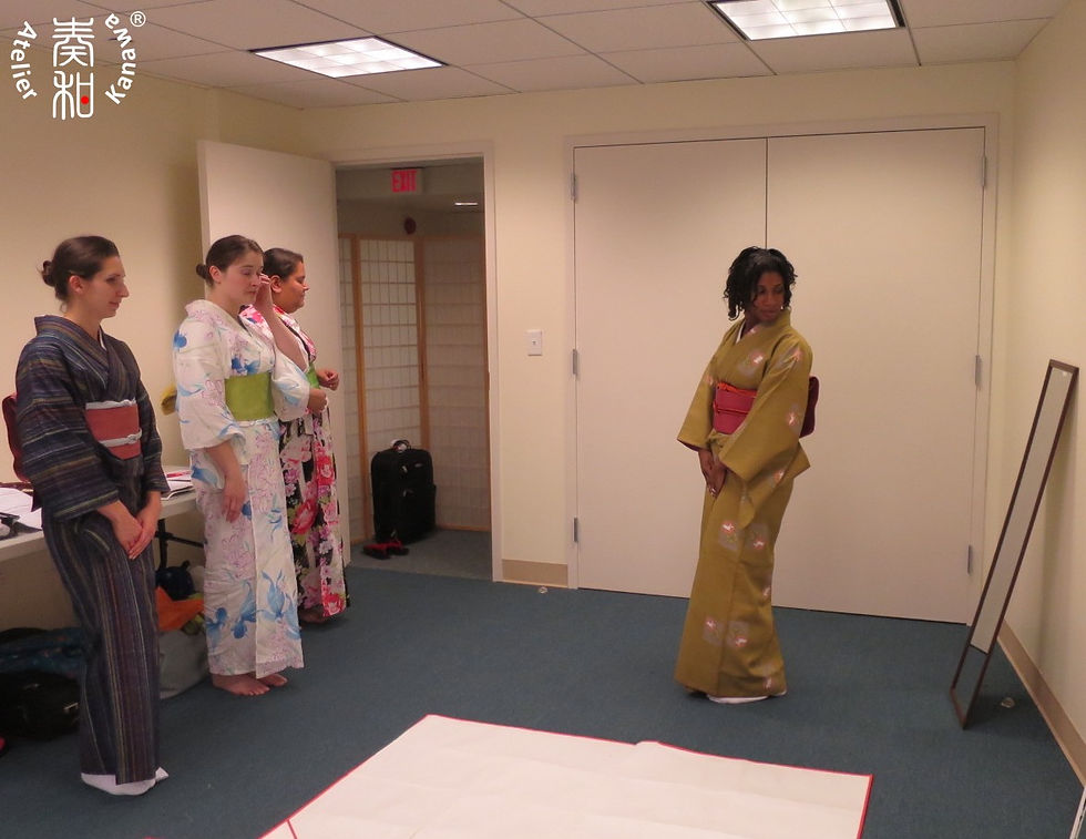 アトリエ奏和:和装立ち居振る舞い教室 Atelier Kanawa Kimono in Motion Decorum Class