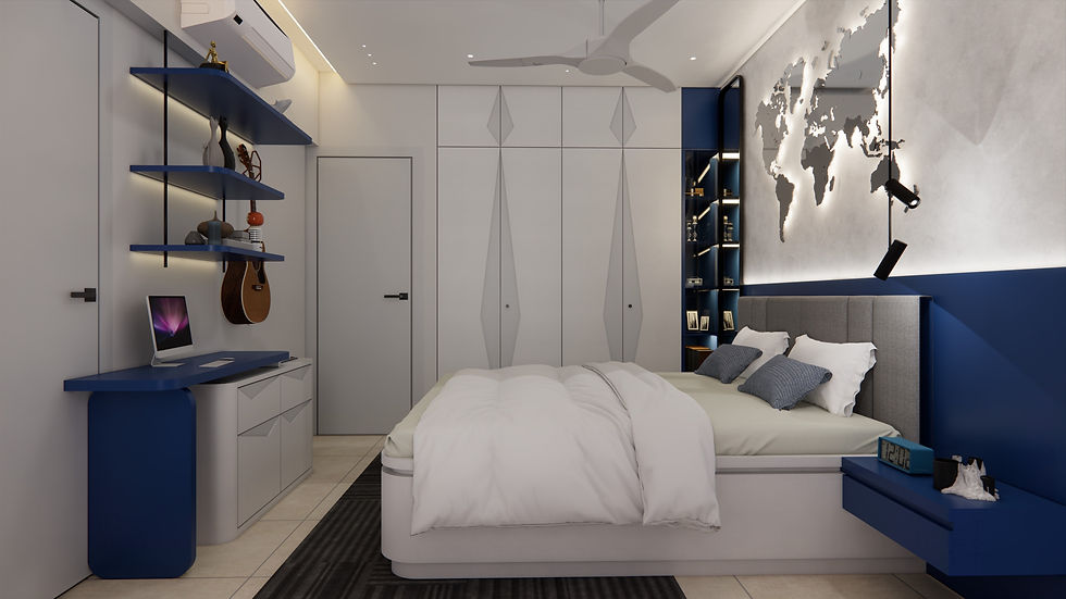 2 BHK Home Interior Design for Bhatnagar's, Kandivali
