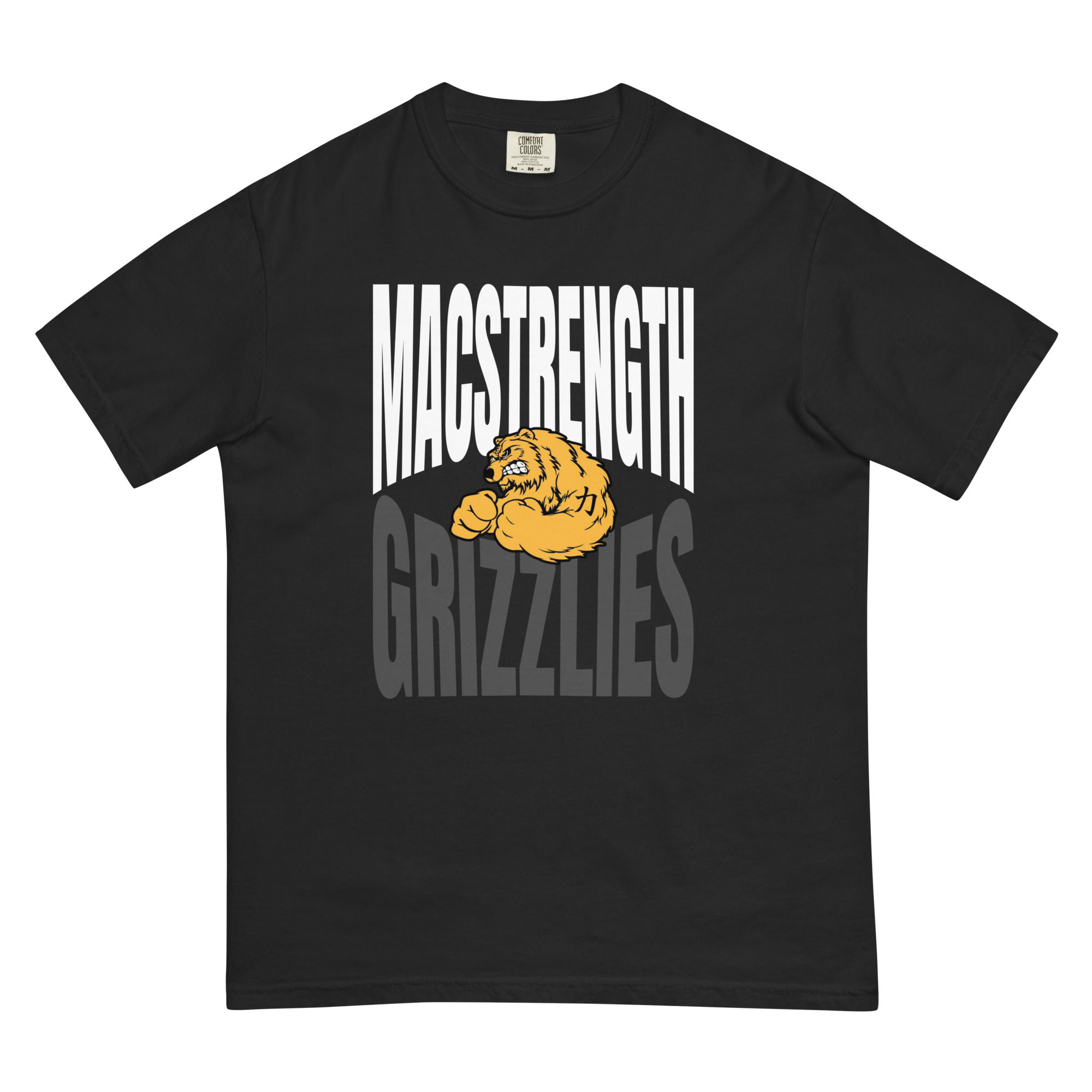 MacStrength Grizzlies - Comfort Colors Heavyweight T-Shirt
