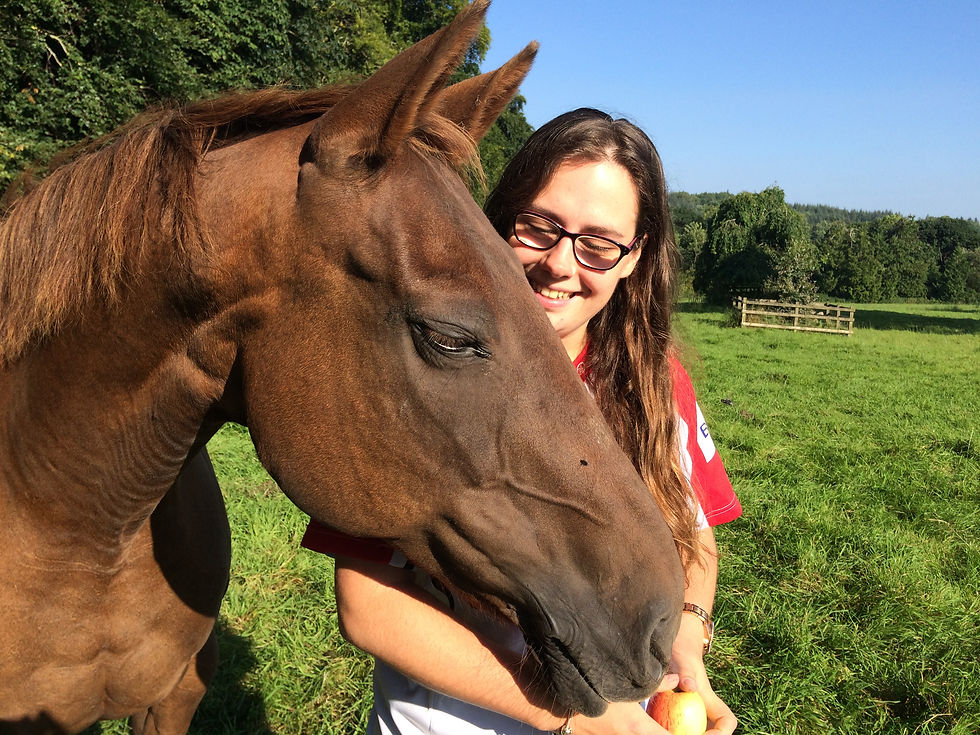 Me and penny in field
