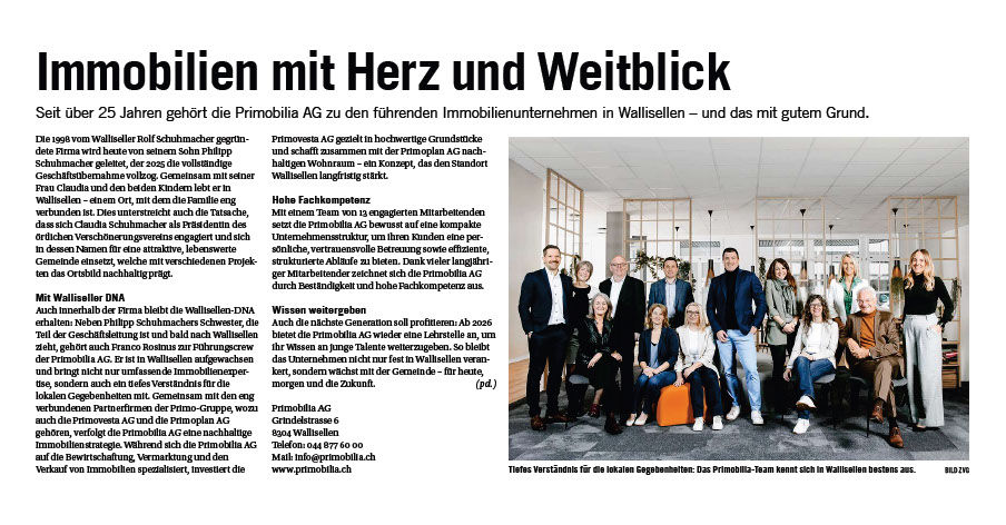 PR-Bild _Mit HerzAnzeiger v. Walliellen_ 03.2025