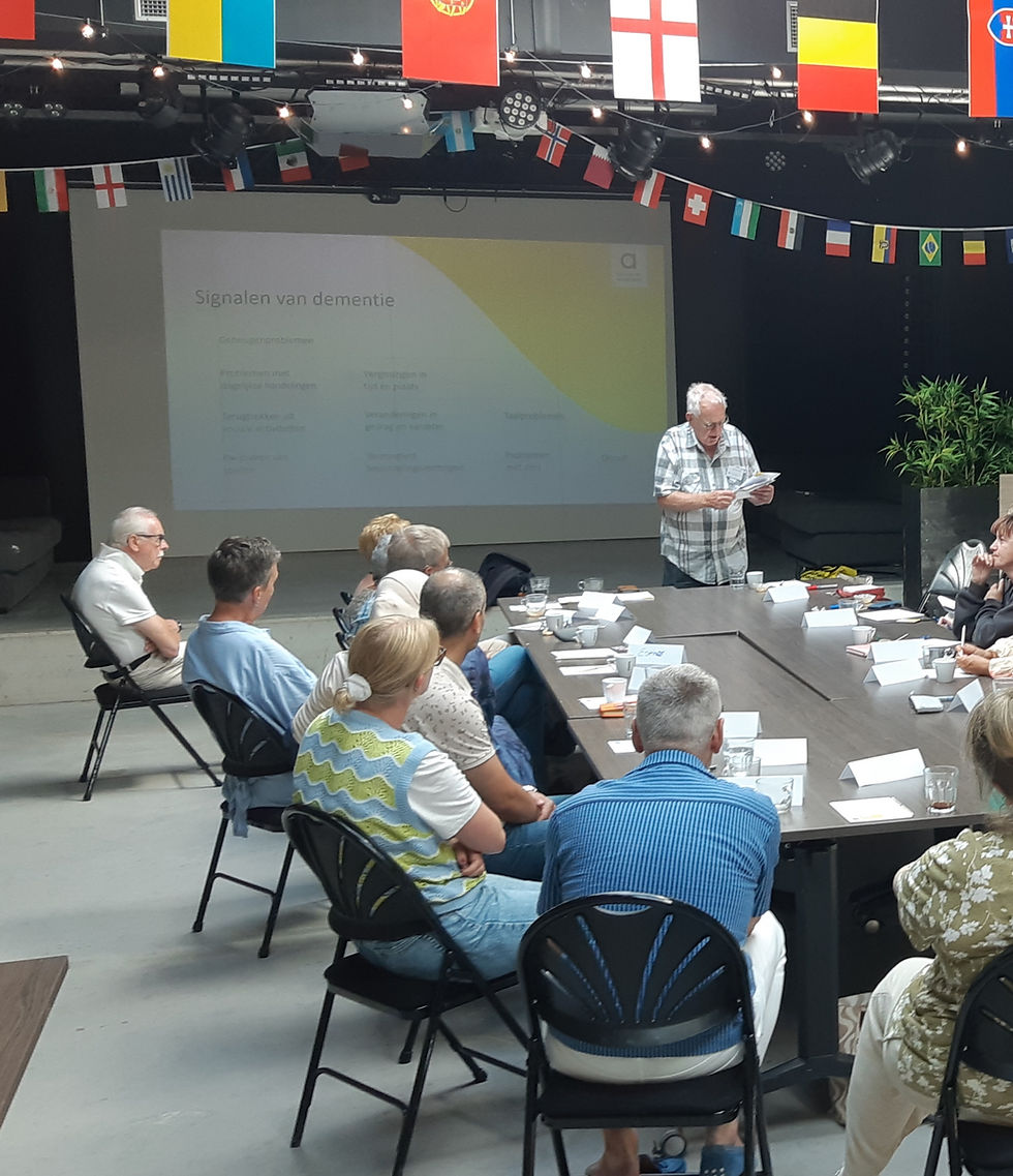 Veel belangstelling voor de training GOED omgaan met dementie!