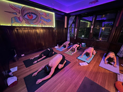 yoga class child pose 2
