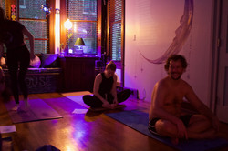 Aaron before yoga class