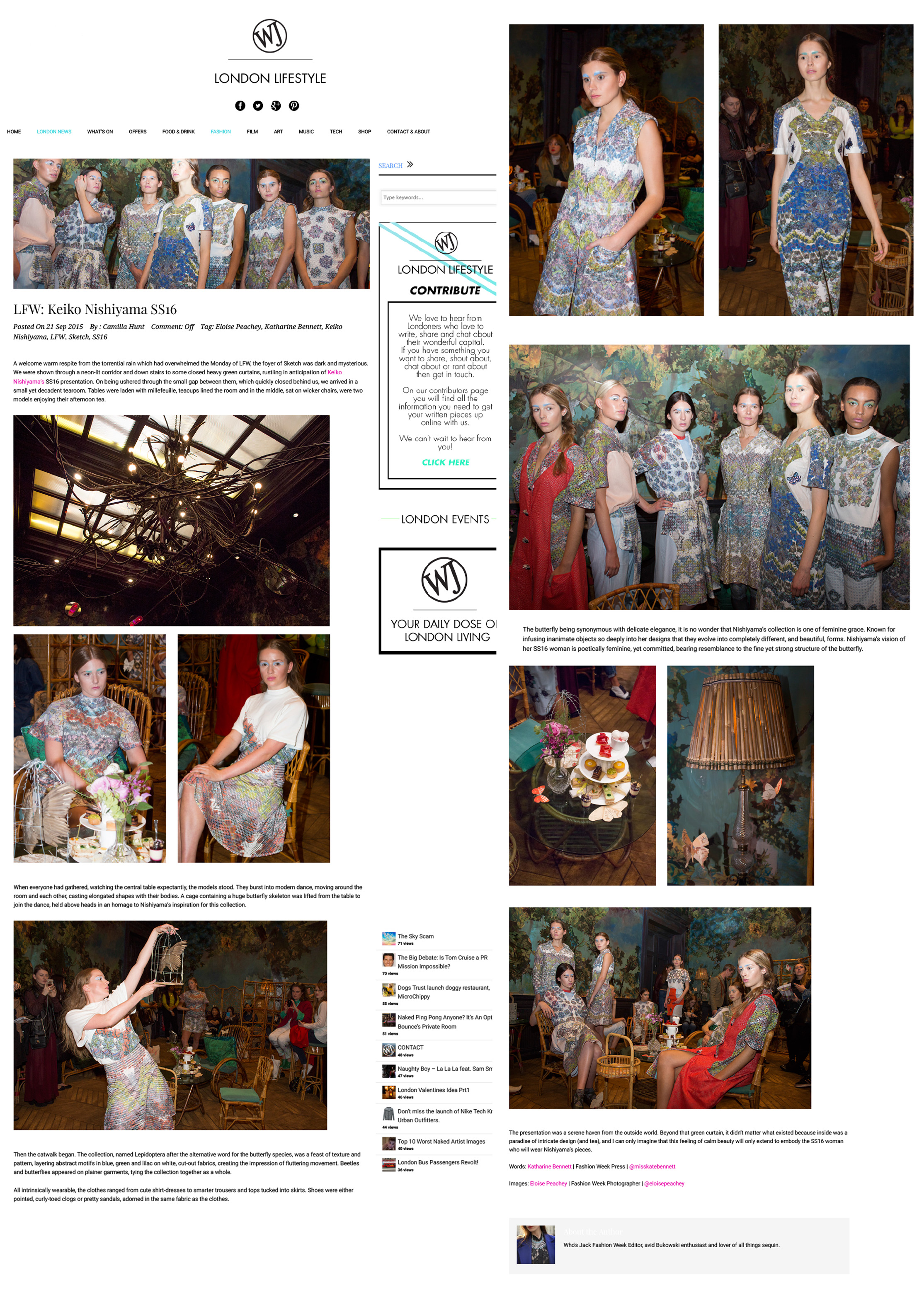WJ LONDON LIFESTYLE - September 2015