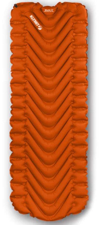 orange camping sleep pad