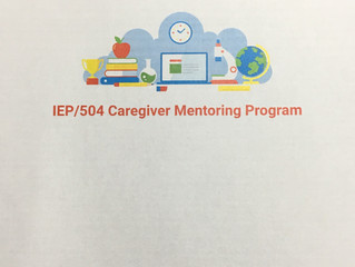IEP/504 Caregiver Mentoring Program