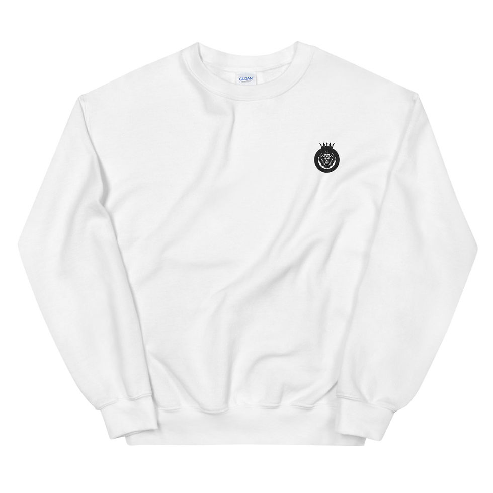 Thumbnail: Sweatshirt - Classic Badge - White/Black