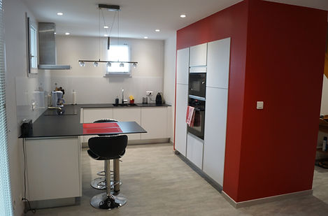 Rénovation/ Maison/ Architecte d'intérieur/ Java decorateurs/ espace/ cuisine/ contemporain/ couleurs toniques/