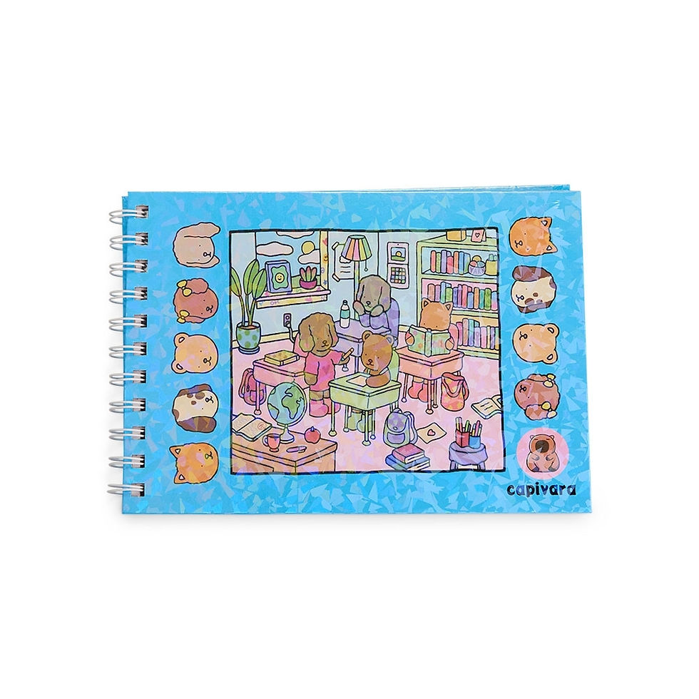 CADERNO PARA COLORIR CAPIVARA