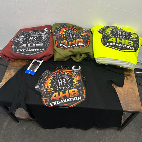 Custom printed apparel