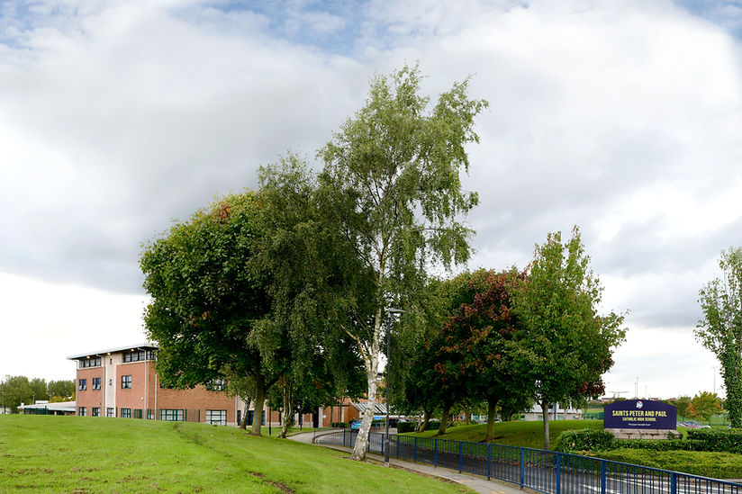 View of Saints Peter and Paul Catholic High School