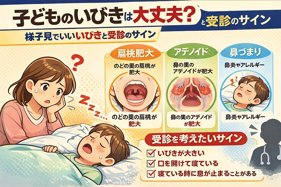 子どものいびきは大丈夫?様子見でいいいびきと受診のサイン