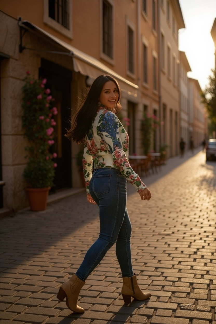 Thumbnail: Bloom Mirage Cropped Jacket