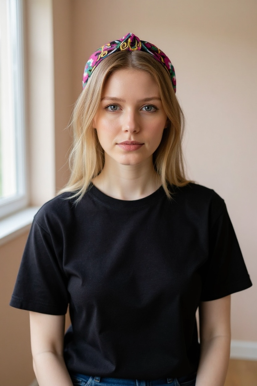 Thumbnail: Floral Heritage Embroidered Headband