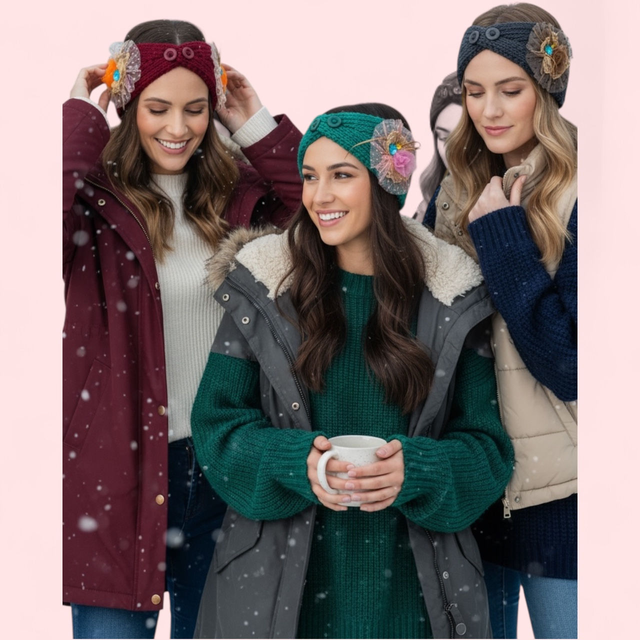 VintageVeil Winter Hairband