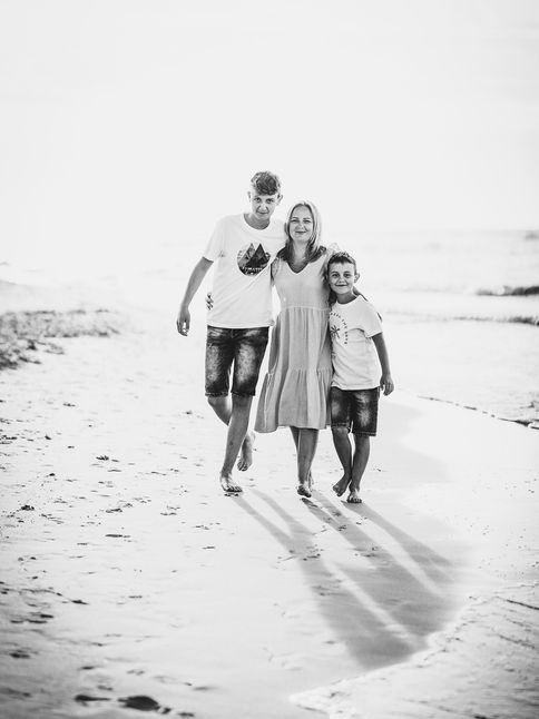 Kasia i jej chłopcy | Sesja rodzinna nad morzem | Nadmorskie Opowieści part I