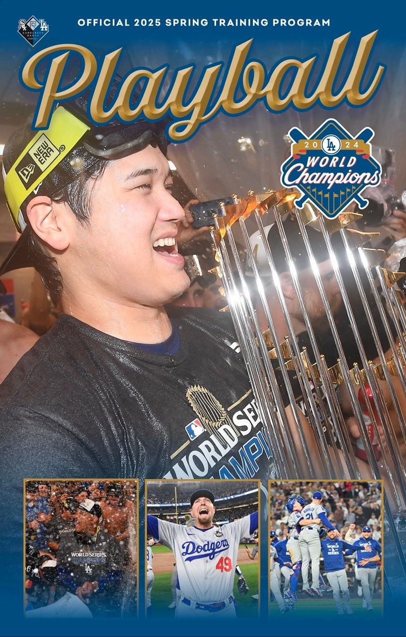 2025 Camelback Ranch Spring Training Los Angeles Dodgers Program Cover