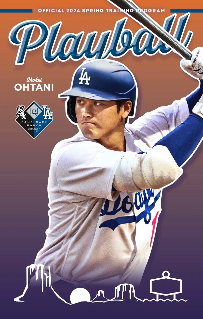 2024 Camelback Ranch Spring Training Los Angeles Dodgers Program Cover