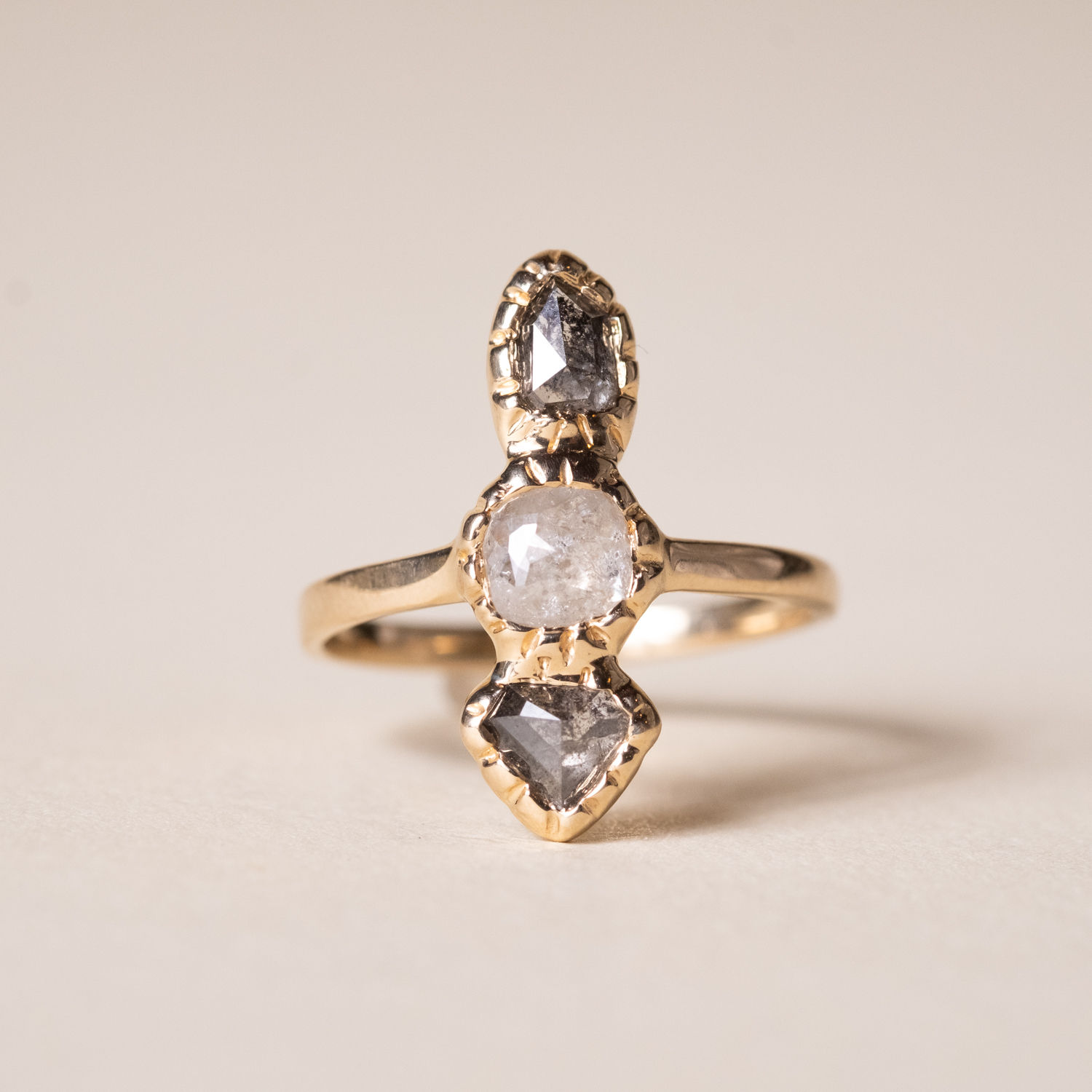 Rising Diamonds Totem Ring