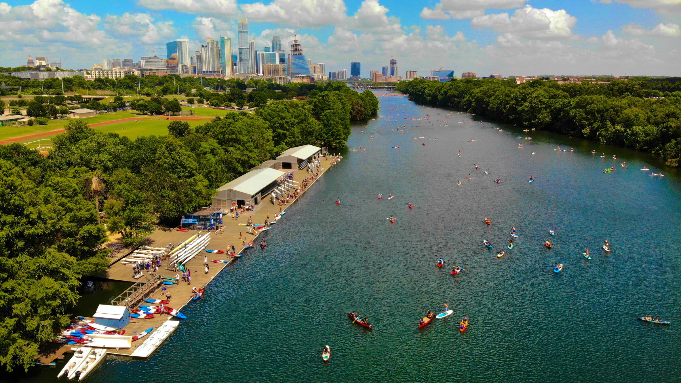 Texas Rowing Center Paddle Board & Kayaking on Lady Bird Lake Austin
