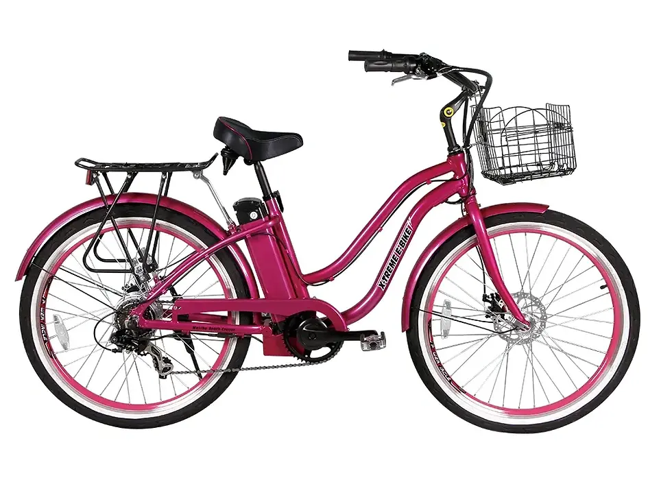 Thumbnail: X-treme Malibu Elite Beach Cruiser Electric Bike Lithium