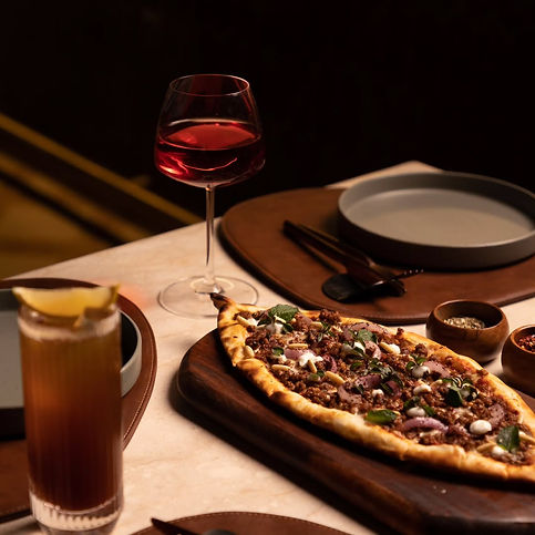 Fola Flatbreads; Turkish Lamb & Pine Nuts. #fola #bar #restaurant #chandigarh #india.heic