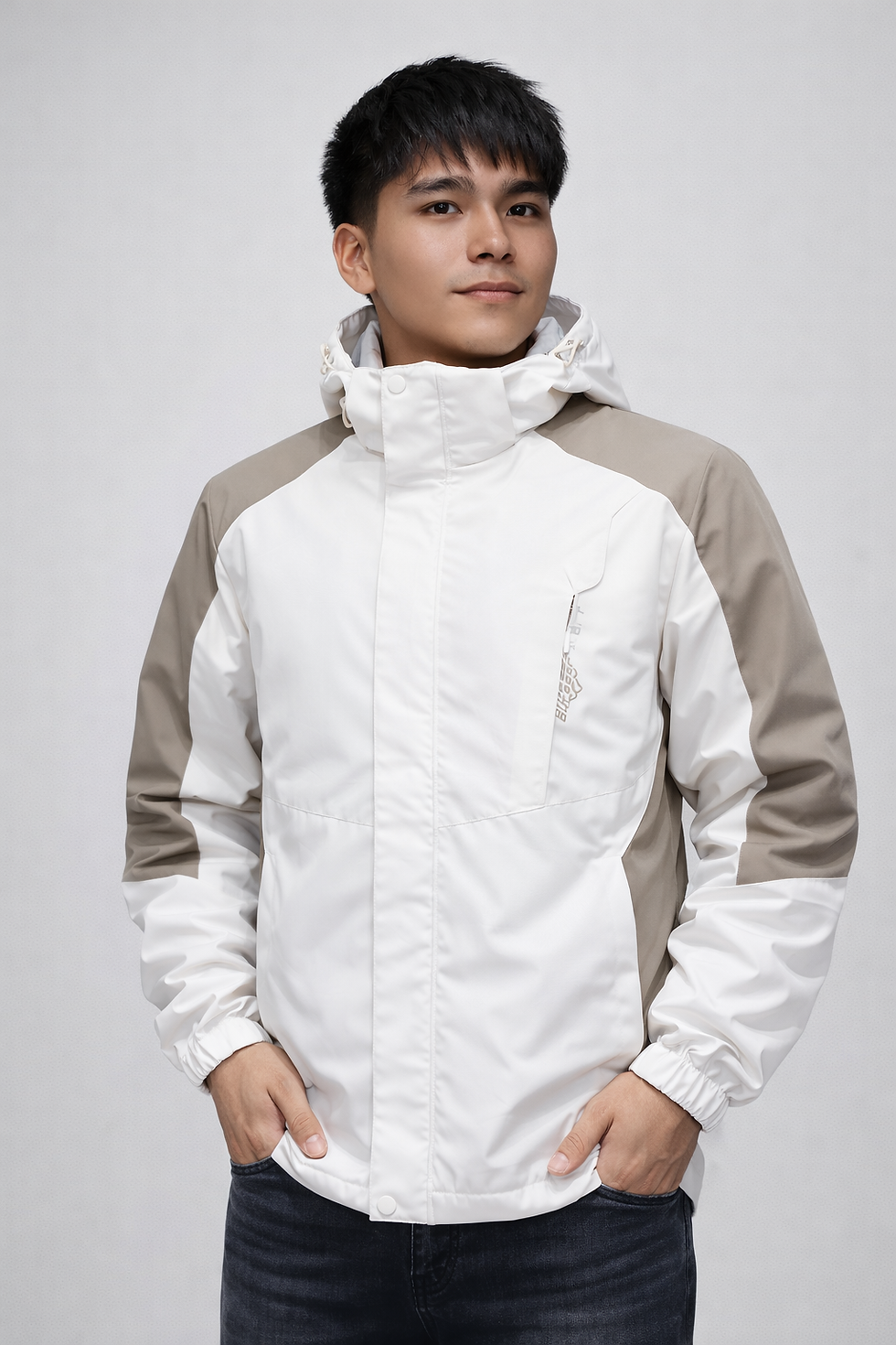 Miniatura: Campera rompeviento con abrigo interno (piel) importada premium