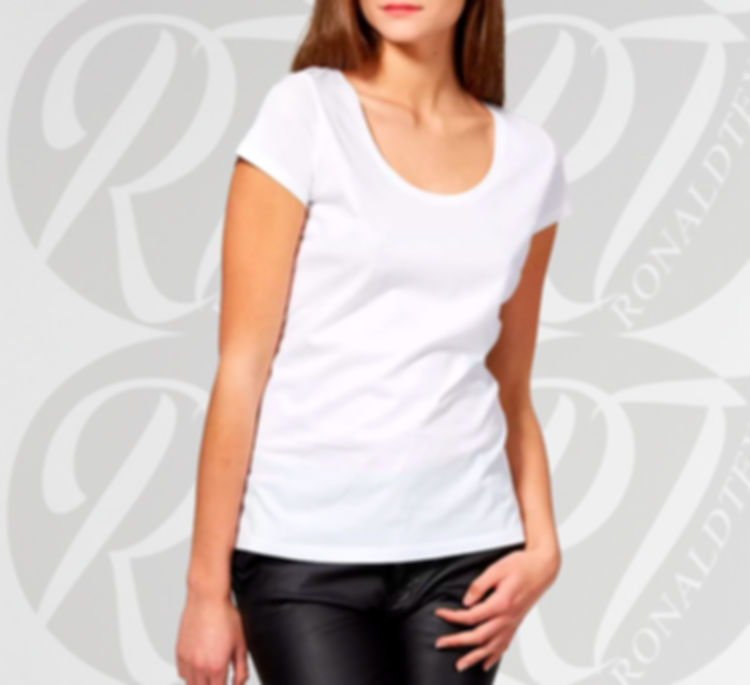 Remeras lisas de dama de modal premium blanco