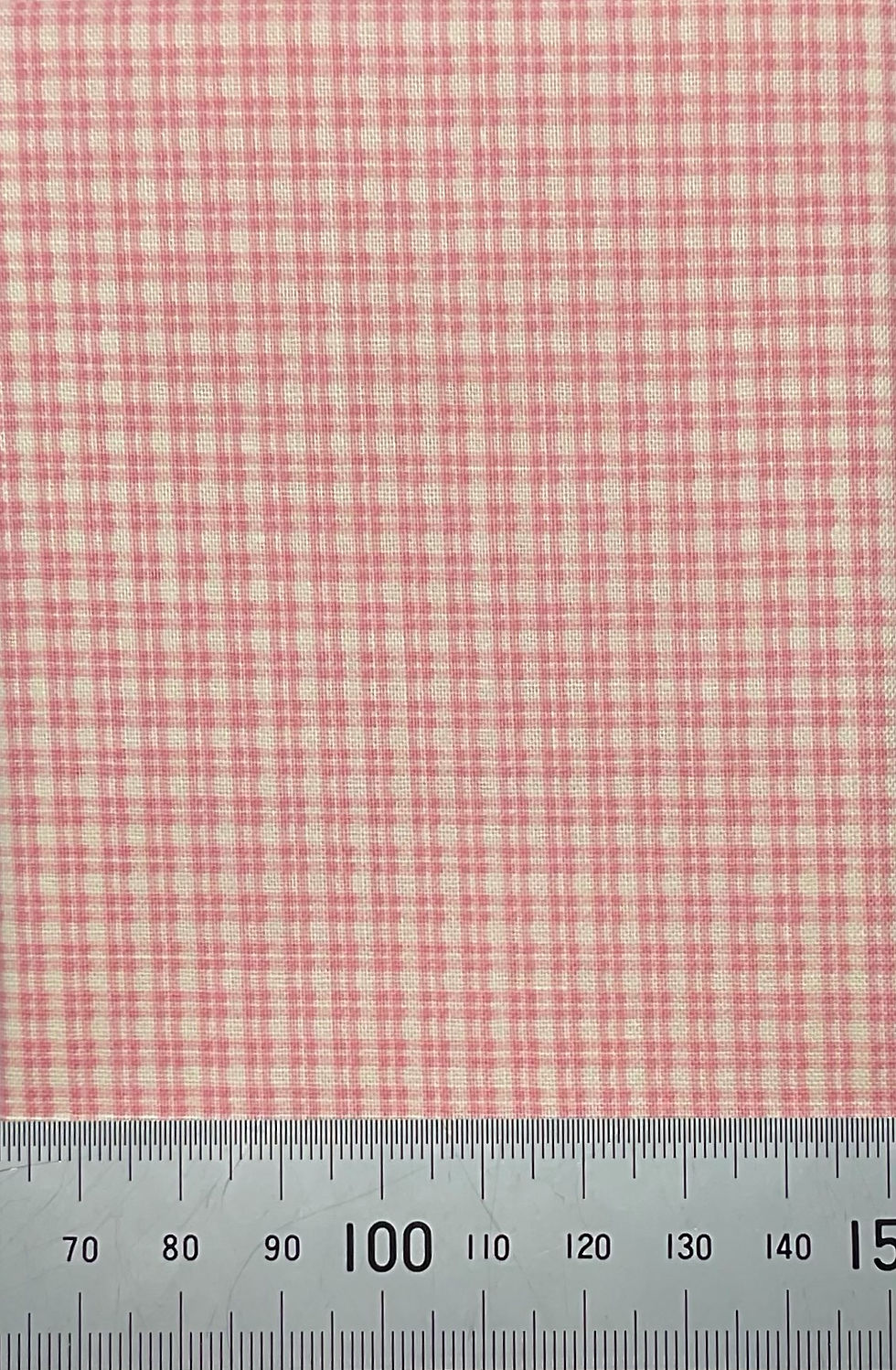Thumbnail: Small pink check cotton print