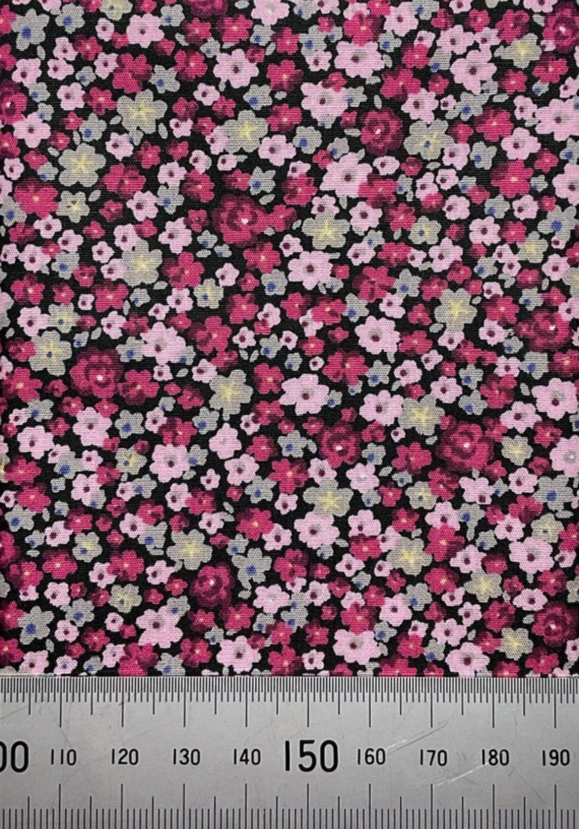 Pink floral cotton poplin