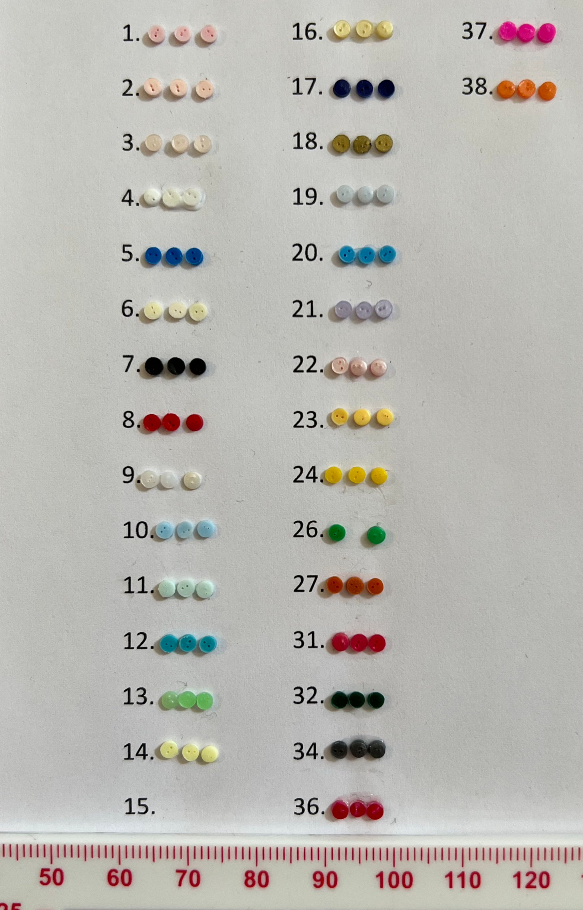 Miniature 2mm Buttons x 10