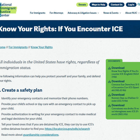 Know your rights, protect against ICE