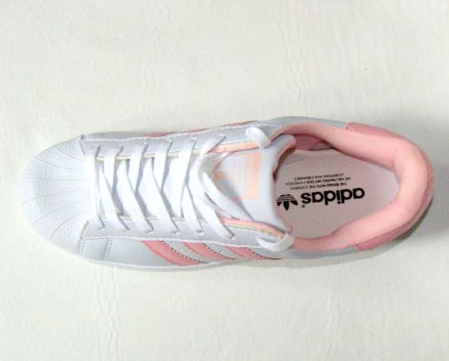 Miniatura: Adidas Superstar blanco y rosa talle 38
