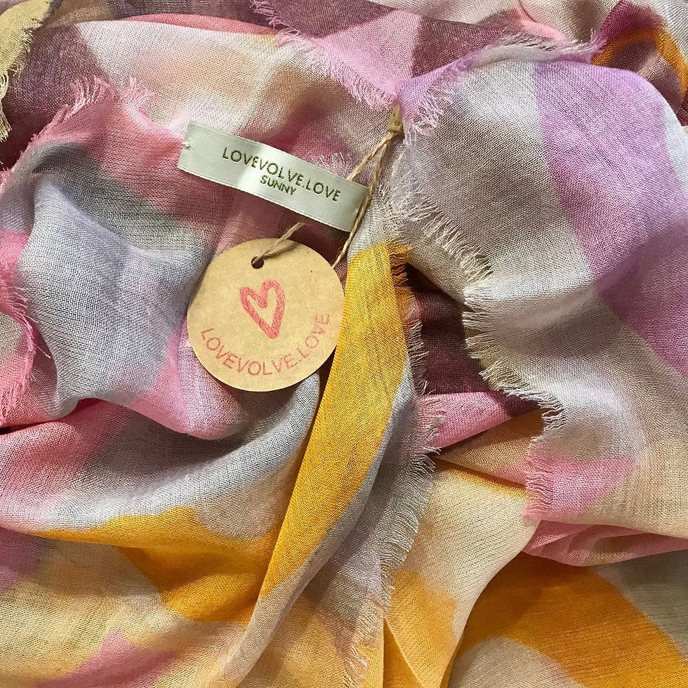 Thumbnail: LOVEVOLVE® Scarf: Large Pink & Orange