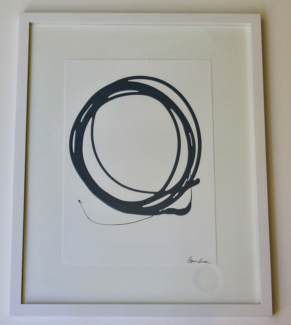 Messy Circle in Gray II