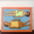 Bev and Larsa and a Beach Blanket by Alison Duncan